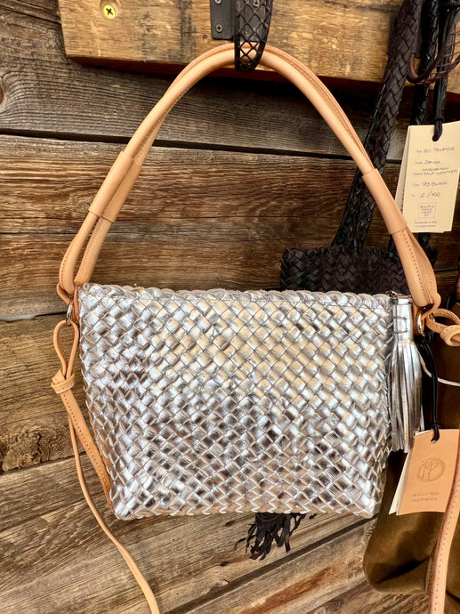 Palomba Woven Metallic Crossbody