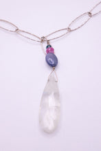 Moonstone Drop Silver Necklace